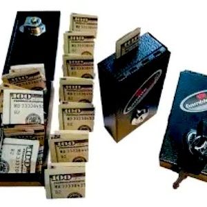 Gamble Box pocket size gambling casino key lock cash win Drop box help trick tip